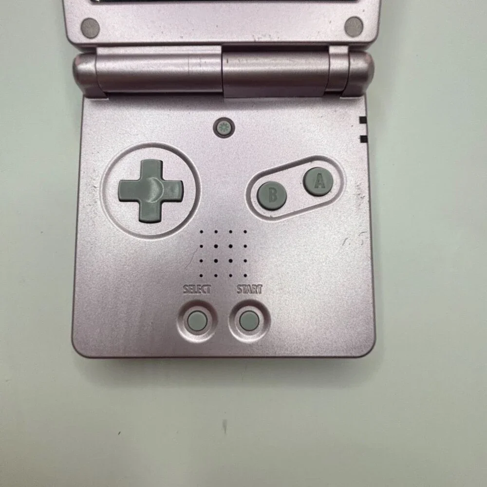 Pearl Pink Nintendo Game Boy Advance SP AGS-101 Backlit Console Works *READ*